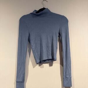 American Eagle Blue Long Sleeve Shirt Size XS